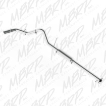 2011-2019 Chevrolet Silverado / GMC Sierra 2500 HD 6.0L 3.5'' Catback Sportavgassystem Singel Sidoutblås AL MBRP